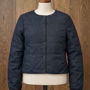 Muji Black Lightweight Puffer Jacket, size Medium